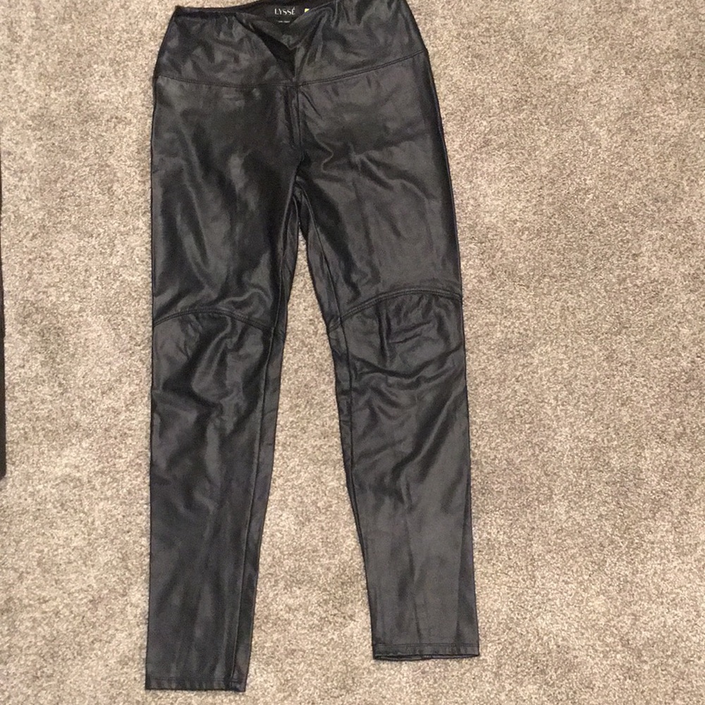 Faux leather leggings